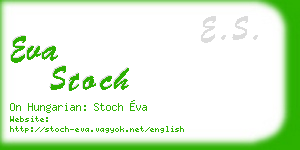 eva stoch business card